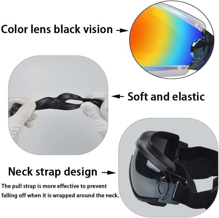 UV Protection Wind Protection Dust Protection Fog Protection Dog Glasses,Adjustable Strap Dog Goggles