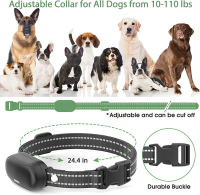 Electric Dog Training Collar with Remote 1600FT, Rechargeable E-Collar Waterproof Collars with 3 Training Modes