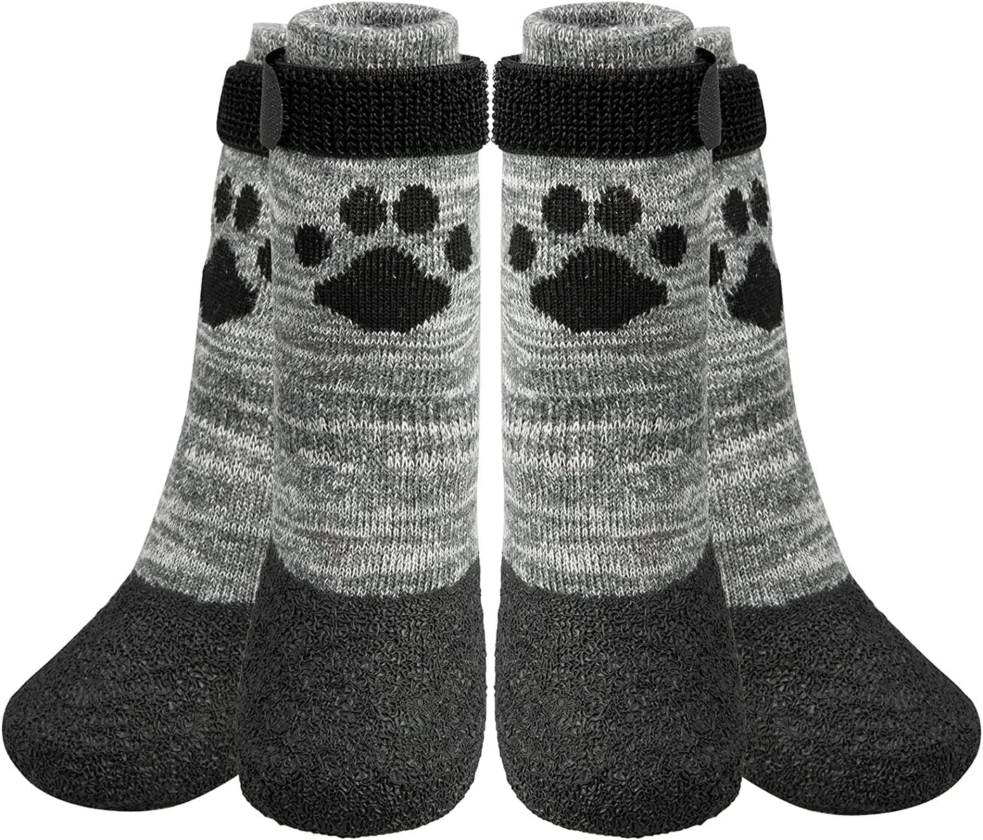 Anti Slip Dog Socks - Outdoor Dog Boots Waterproof Dog Shoes Paw Protector with Strap Traction